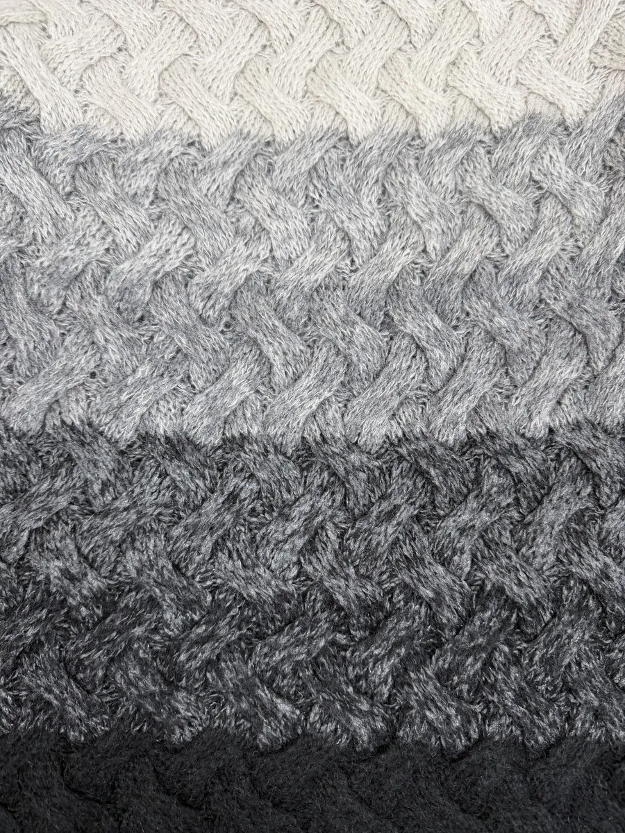 2000 Emporio Armani Grey Wool Layers Gradient Sweater - Image 6