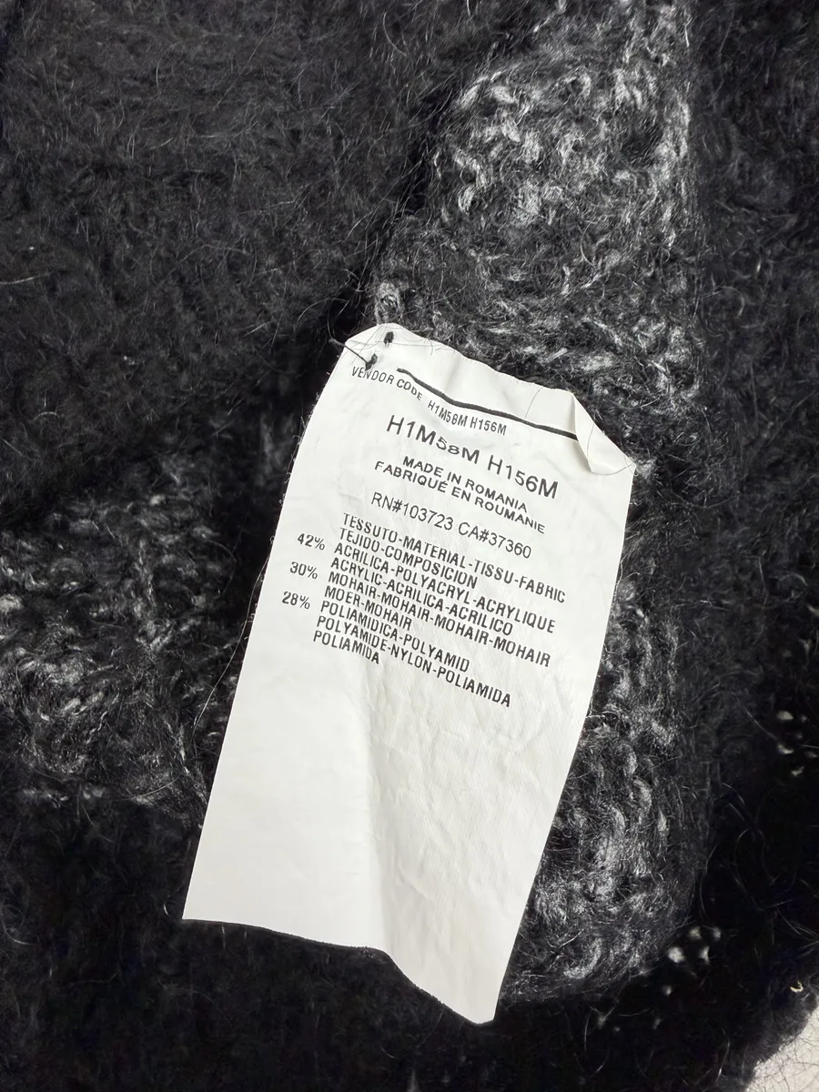 2000 Emporio Armani Grey Wool Layers Gradient Sweater - Image 9