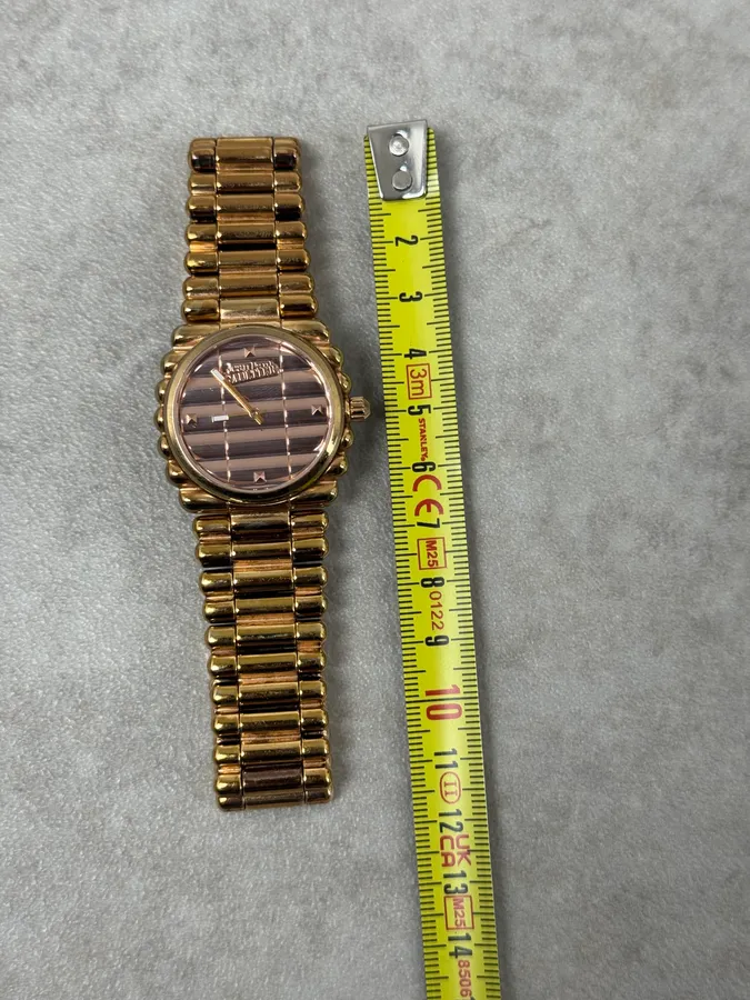 2000 Jean Paul Gaultier Bullet Rose Gold Metal Watch - Image 10
