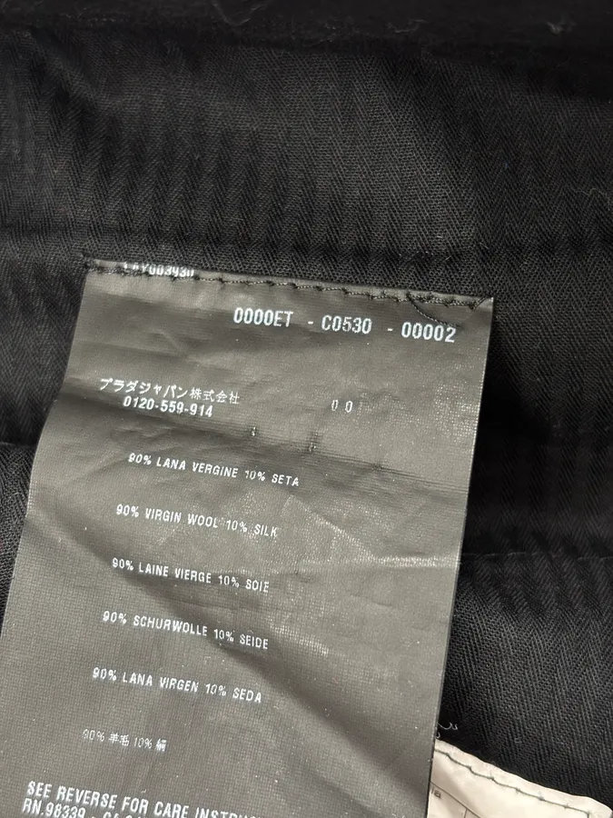 2000 Prada Navy Minimalist Pants - Image 13
