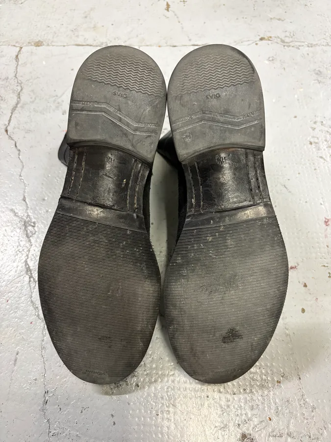 2000a Yves Saint Laurent Black Suede Leather Chelsea Boots - Image 8