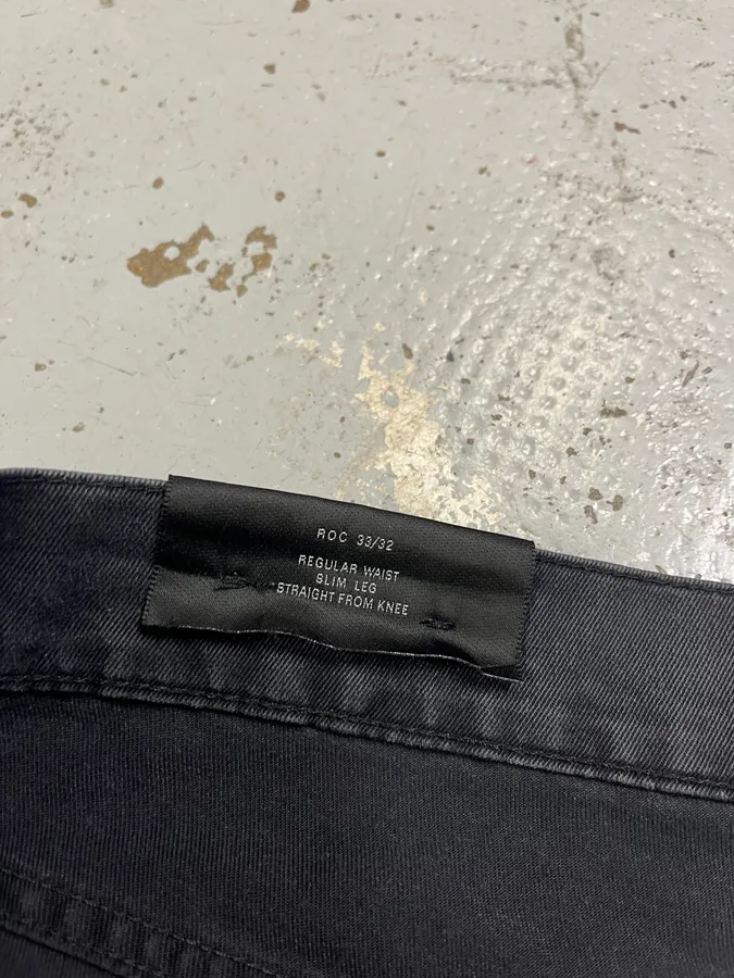 2000s Acne Studios Slim Faded Black Jeans - Image 11