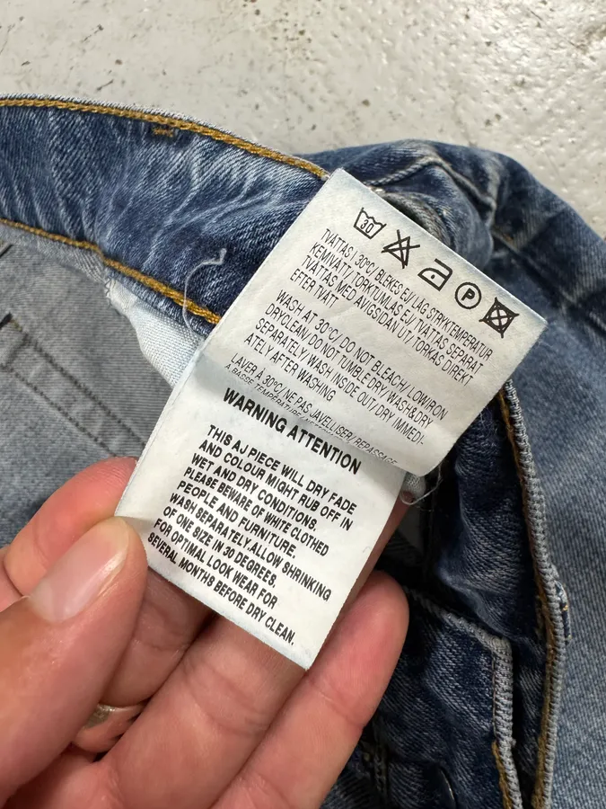 2000s Acne Studios Vintage Blue Denim Jeans - Image 11