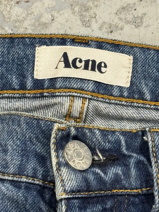 2000s Acne Studios Vintage Blue Denim Jeans - Image 8