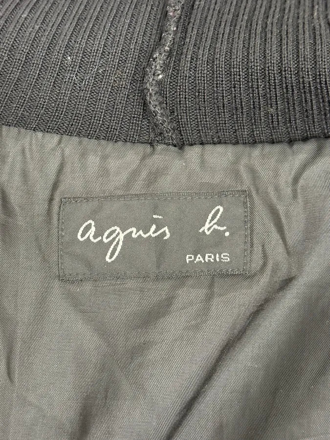 2000s Agnes B Dark Grey Wool & Cashmere Signature Jacket - Image 10