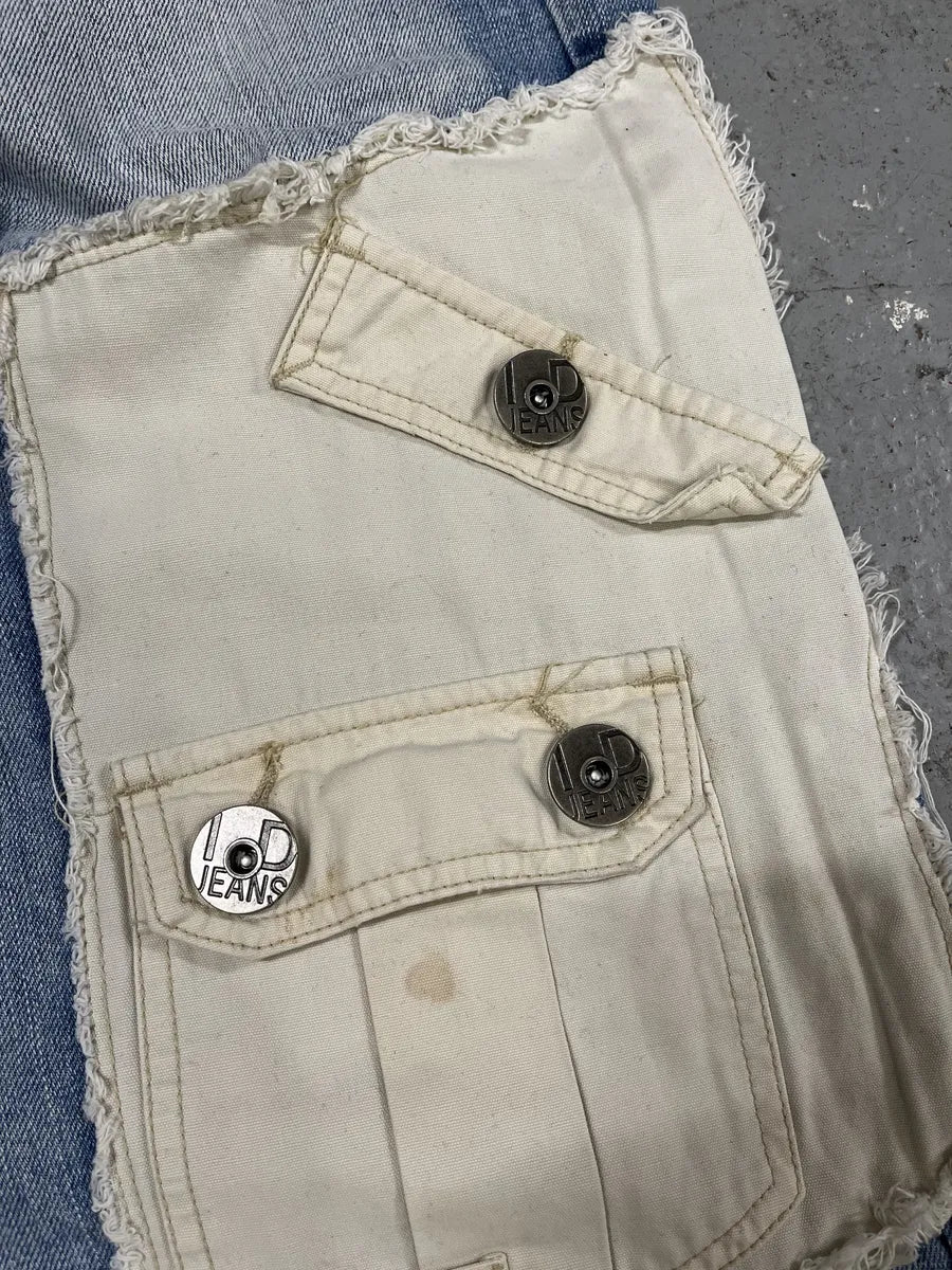 2000s Archive Denim Hybrid Cargo Denim Pants - Image 7