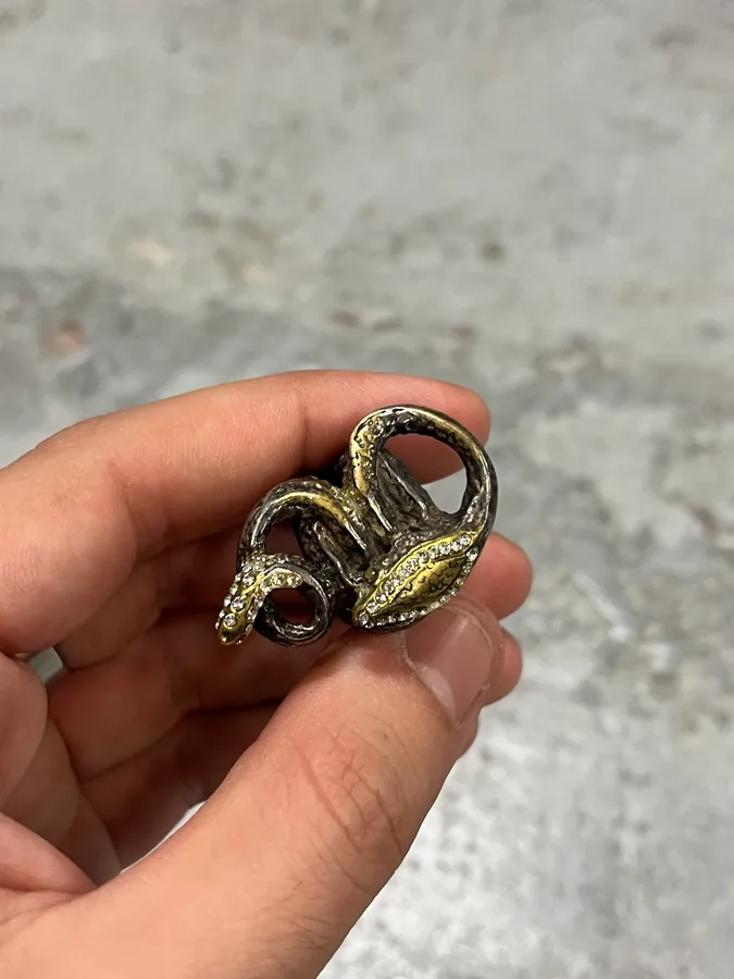 2000s Archive Snake Ring - Image 3