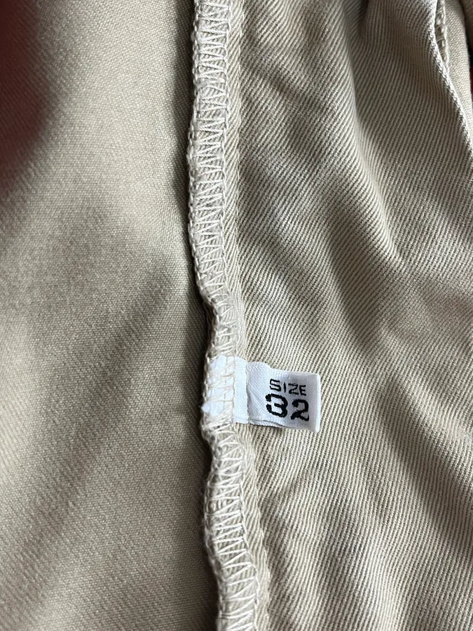 2000s Armani Beige Cozy Flared Pants - Image 10