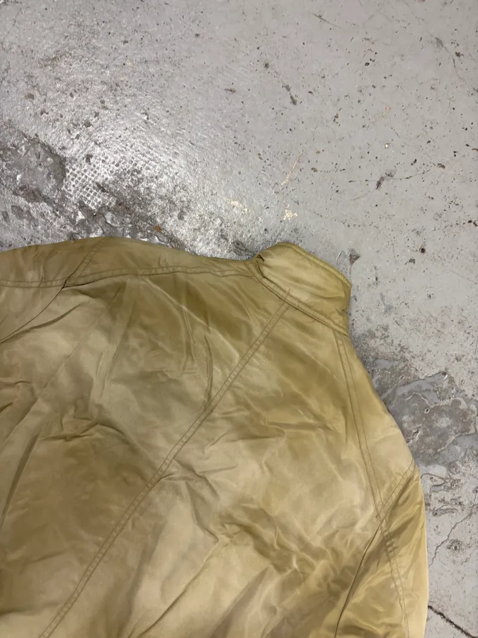 2000s Armani Beige Nylon Multi-Pocket Aero Bomber Jacket - Image 6
