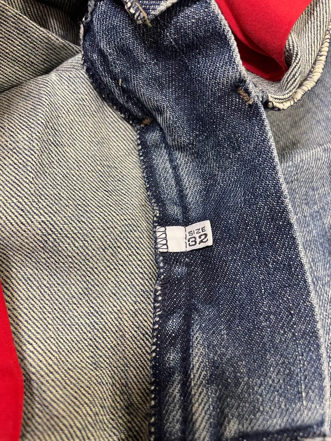 2000s Armani Blue Cargo Faded Denim Jeans - Image 13
