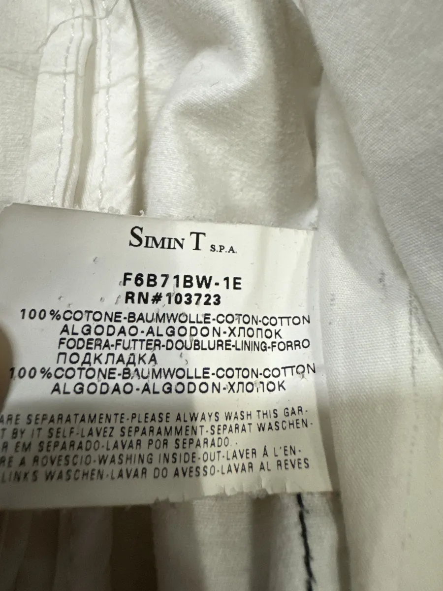 2000s Armani Bondage Light White Jacket - Image 12