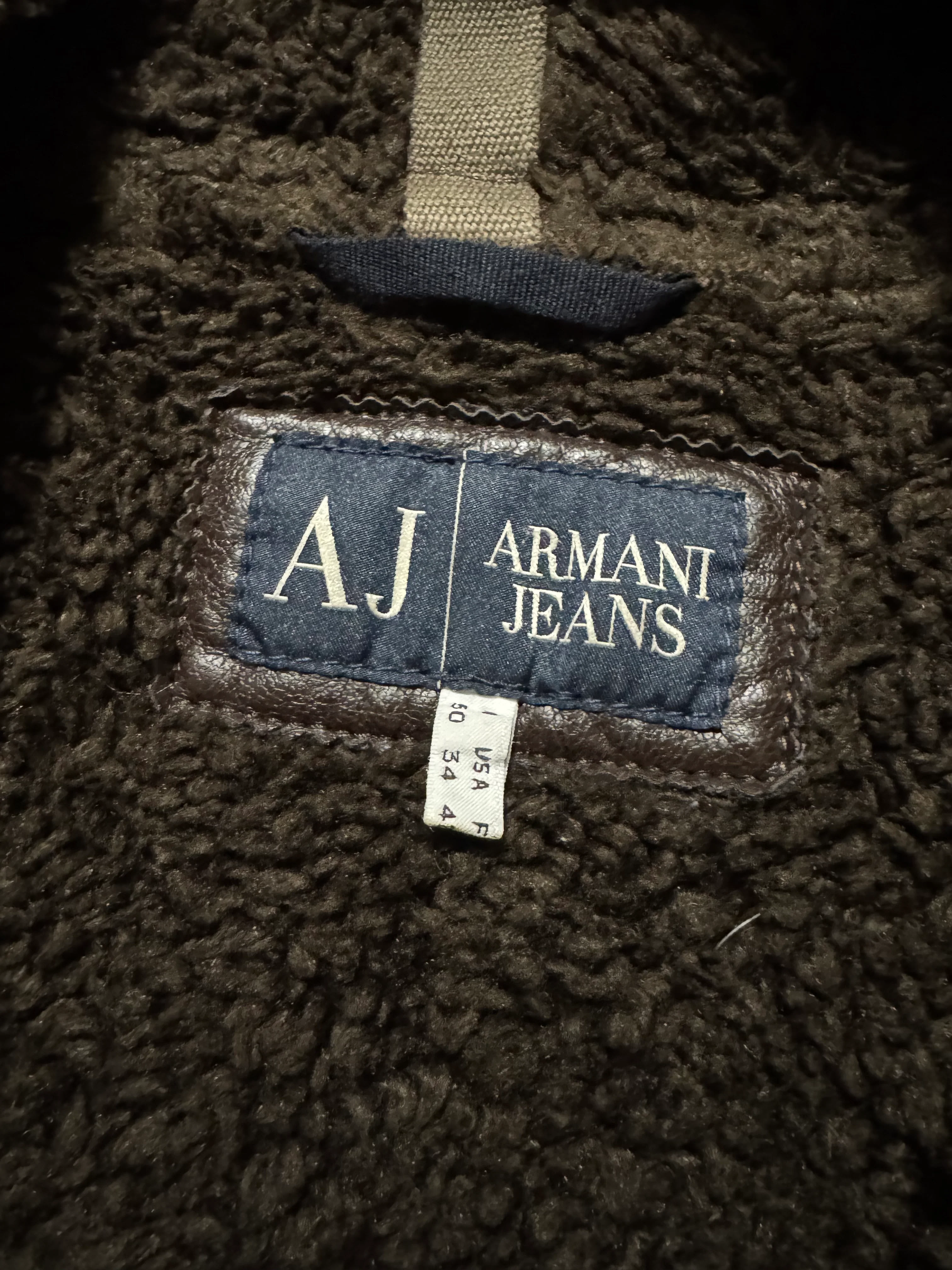 2000s Armani Brown Aged Jacket - Image 6