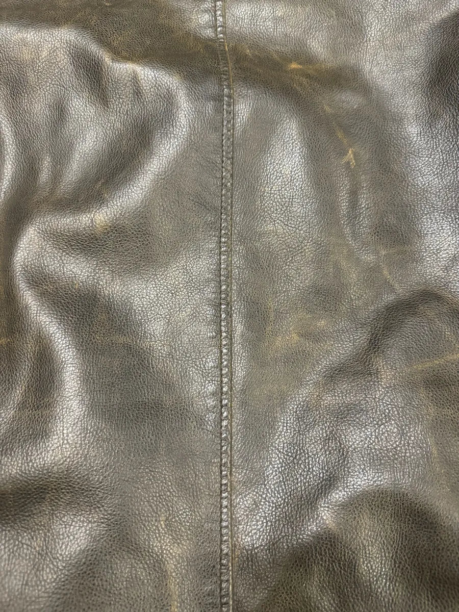 2000s Armani Brown Biker Leather Jacket - Image 10