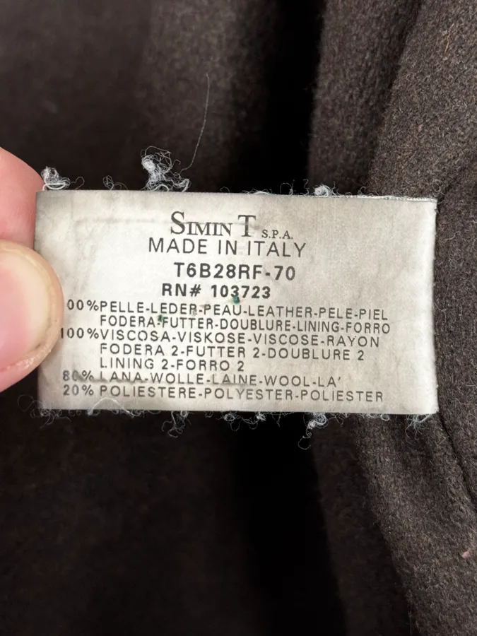 2000s Armani Brown Padded Suede Leather Jacket - Image 13