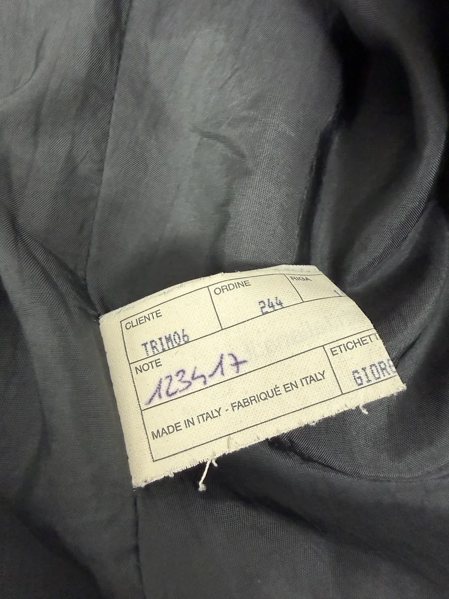 2000s Armani Collezioni Black Leather Jacket - Image 13