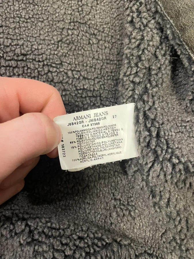 2000s Armani Hybrid Black Dragon Hide Bomber - Image 13