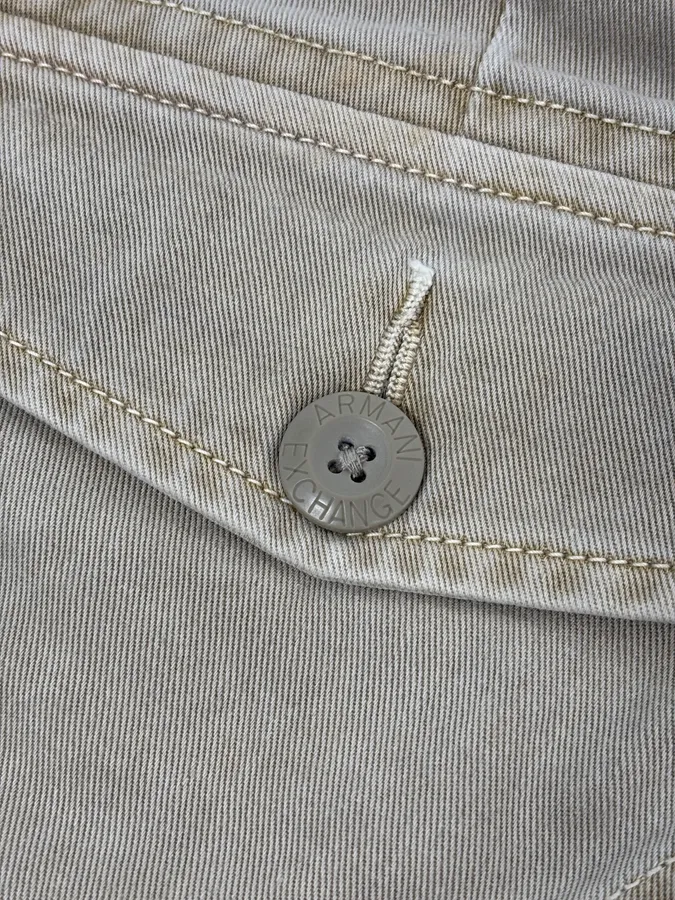 2000s Armani Khaki Cargo Belted Pants - Image 10