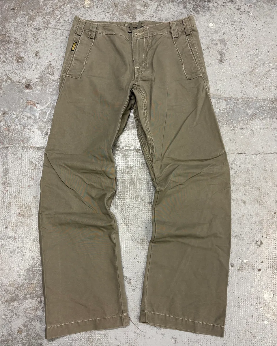 2000s Armani Khaki Green Structural Pants