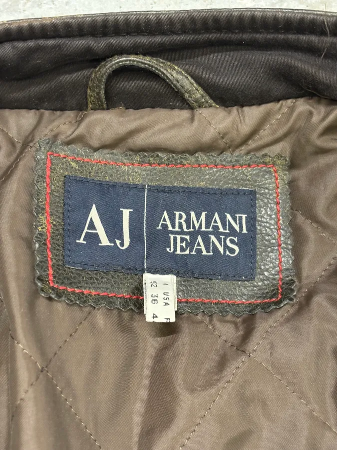 2000s Armani Khaki Green Structural Pants - Image 10