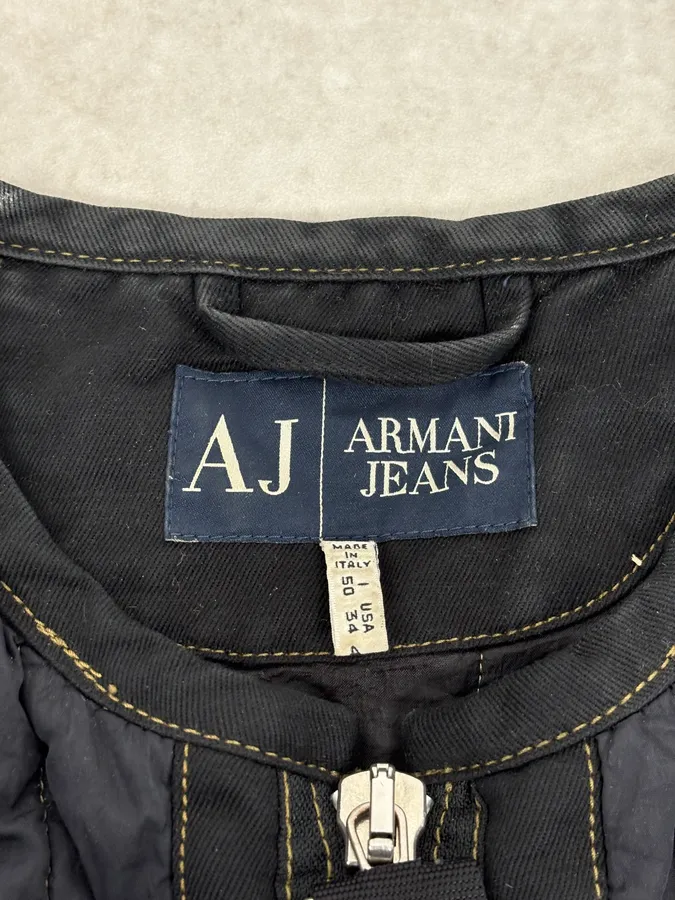 2000s Armani Navy AJ Tactical Vest - Image 11