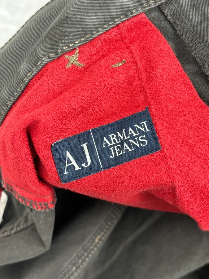 2000s Armani Olive Light Cozy Pants - Image 14