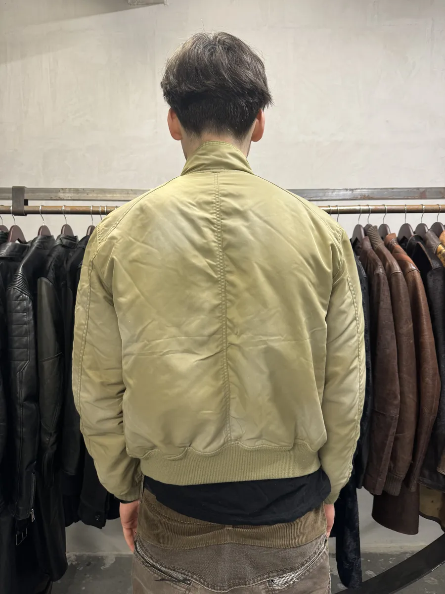 2000s Armani Utility Drift Faded Bomber Jacket - Image 4