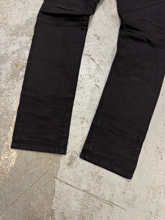 2000s Balmain Black Avant-Garde Denim Jeans - Image 4