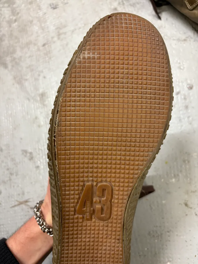 2000s Bikkembergs Brown Leather Straps High Top Sneakers - Image 8