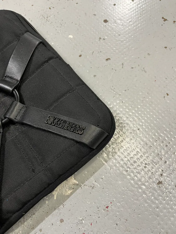 2000s Bikkembergs Harness Black Shoulder Bag - Image 4