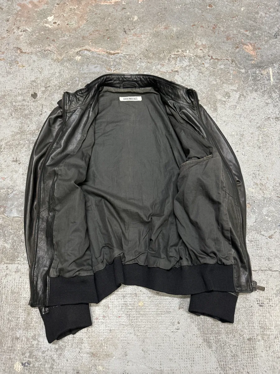 2000s Bikkembergs Hybrid Black Leather Biker Jacket - Image 5
