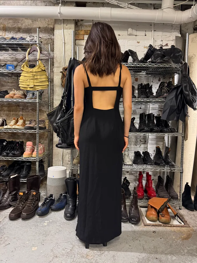 2000s Black Carmen Cinefra Dress - Image 2