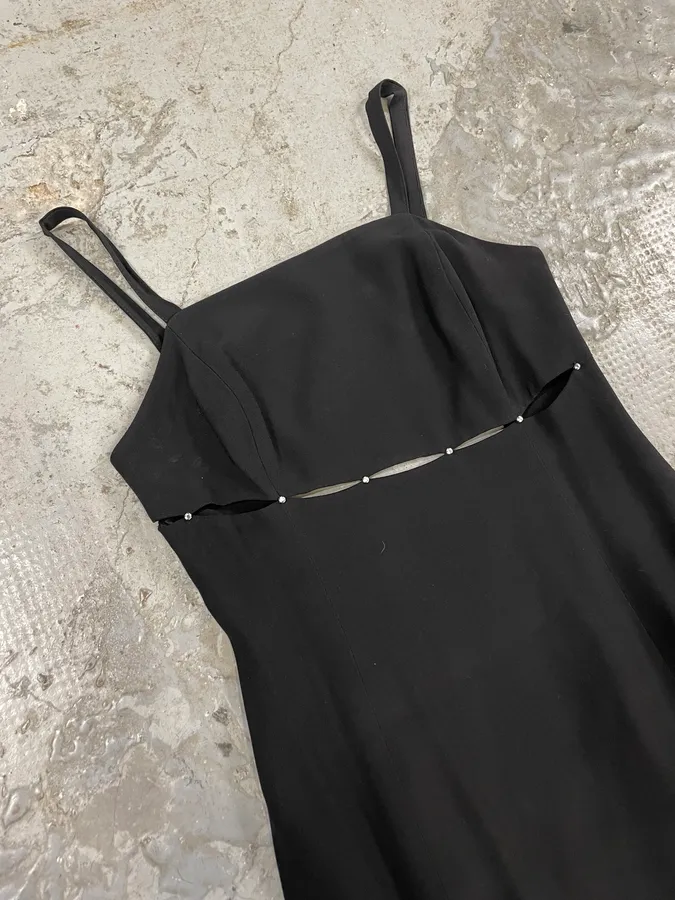 2000s Black Carmen Cinefra Dress - Image 4