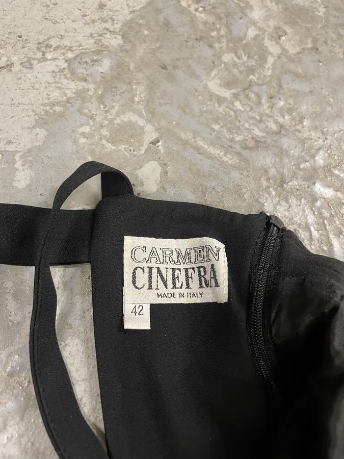 2000s Black Carmen Cinefra Dress - Image 8