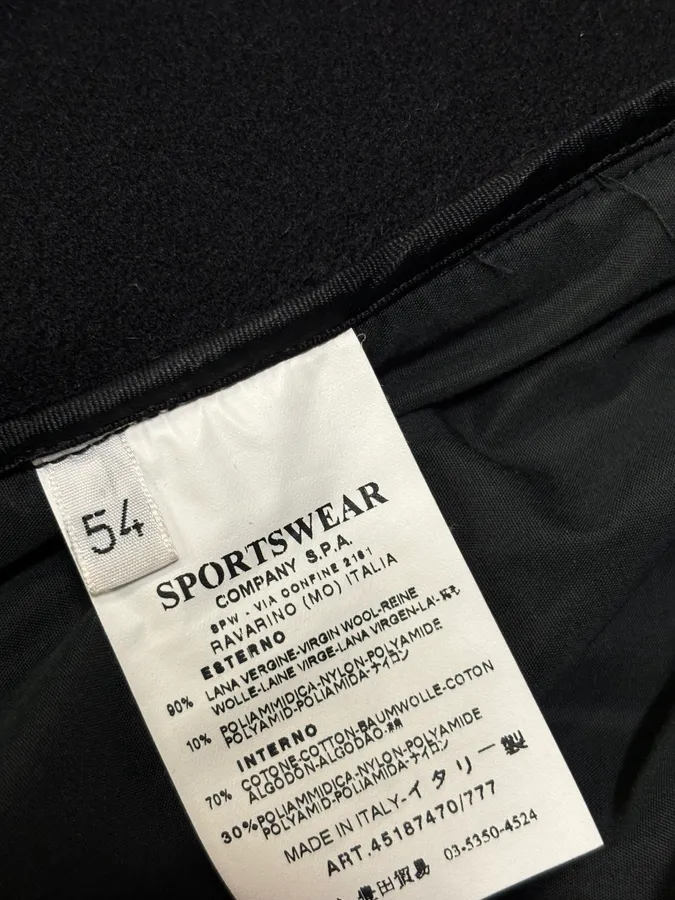 2000s C.P. Company Black Wool Double-Breasted Coat - Image 11