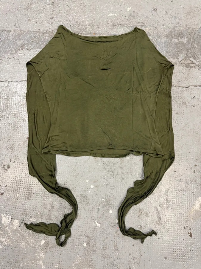 2000s Cavalli Angry Tiger Khaki Longsleeves - Image 3