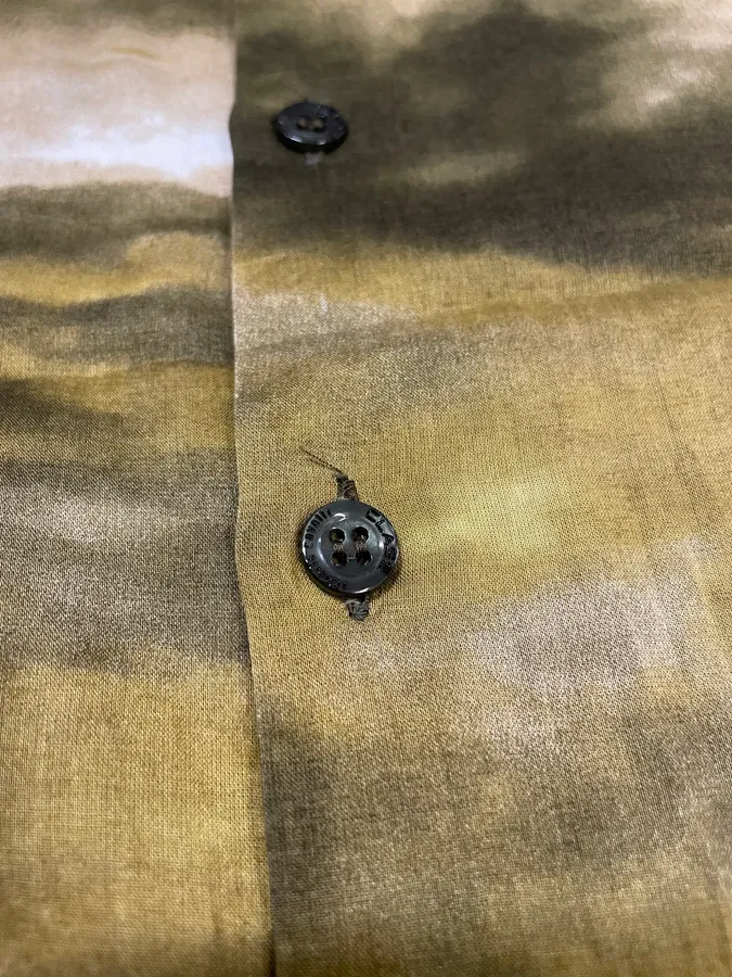 2000s Cavalli Apocalyptic Sunset Brown Faded Shirt - Image 8