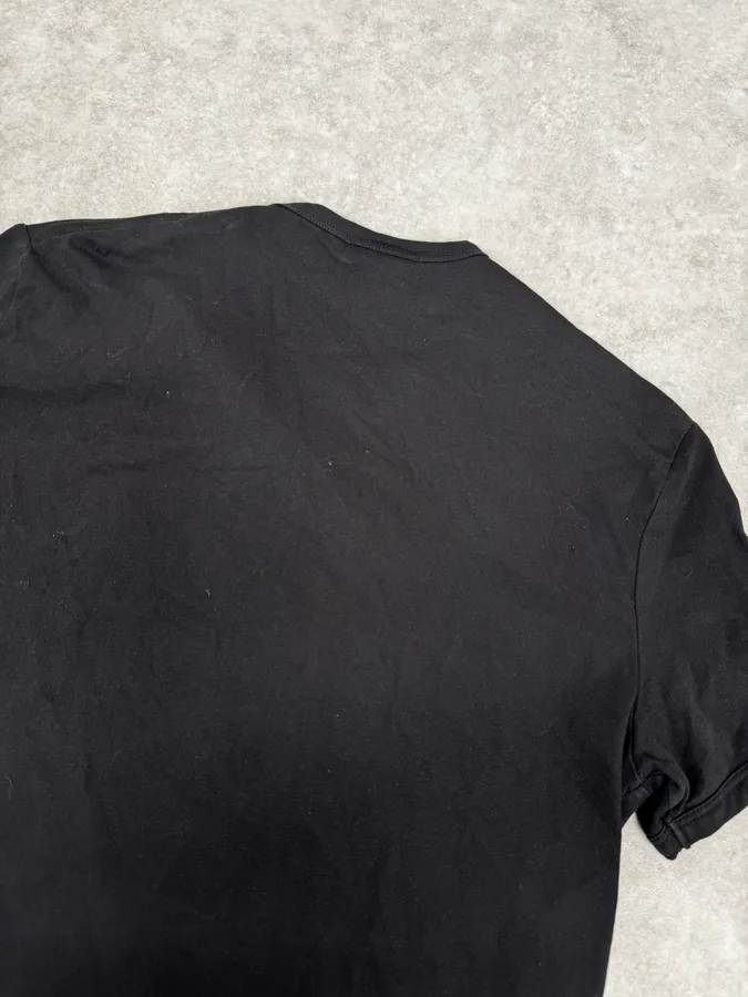 2000s Cavalli Black Henley Cargo T-Shirt - Image 6