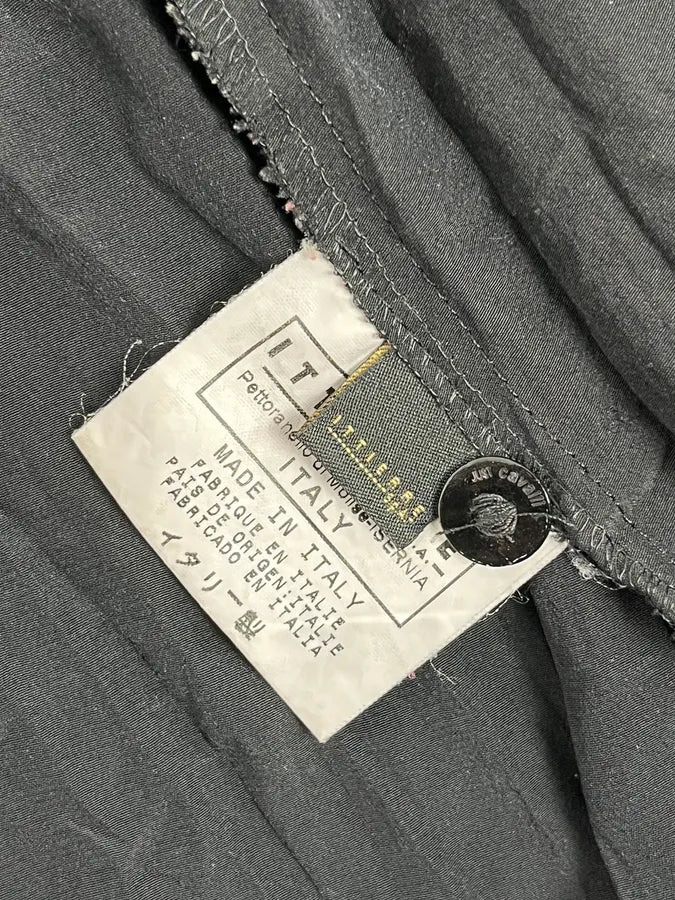 2000s Cavalli Black Pleats Minimalist Shirt - Image 9