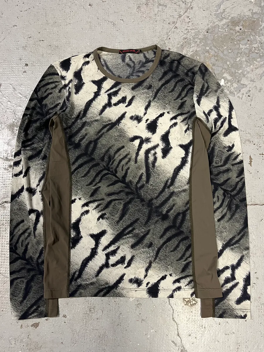 2000s Cavalli Black & White Safari Longsleeves