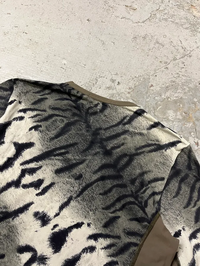 2000s Cavalli Black & White Safari Longsleeves - Image 8