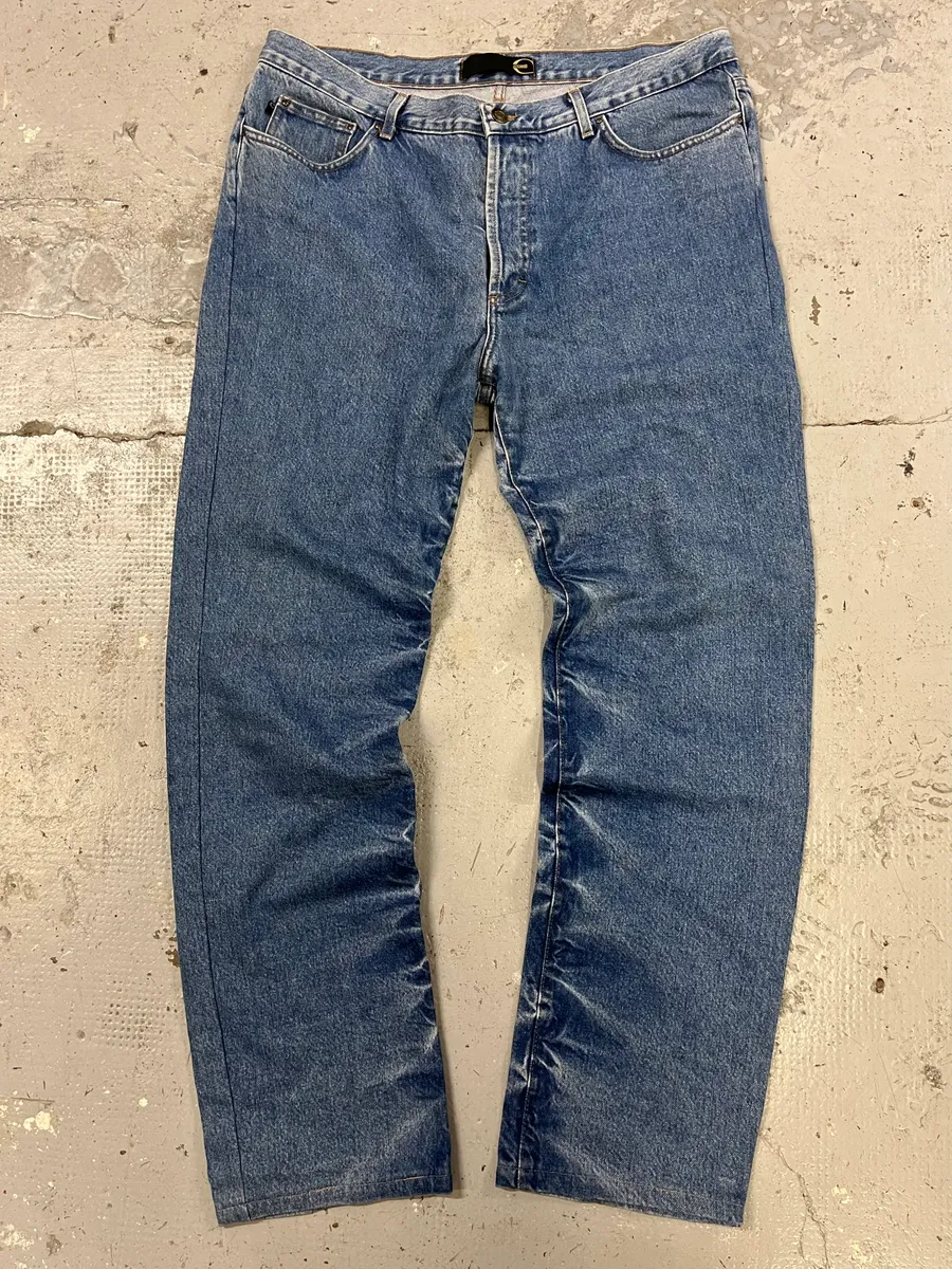 2000s Cavalli Blue Denim Faded Jeans