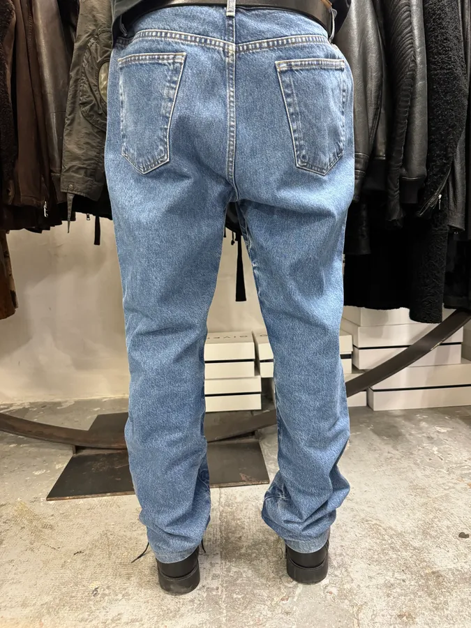 2000s Cavalli Blue Denim Faded Jeans - Image 4