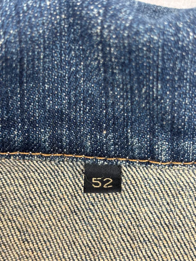 2000s Cavalli Blue Faded Studded Denim Jacket - Image 13