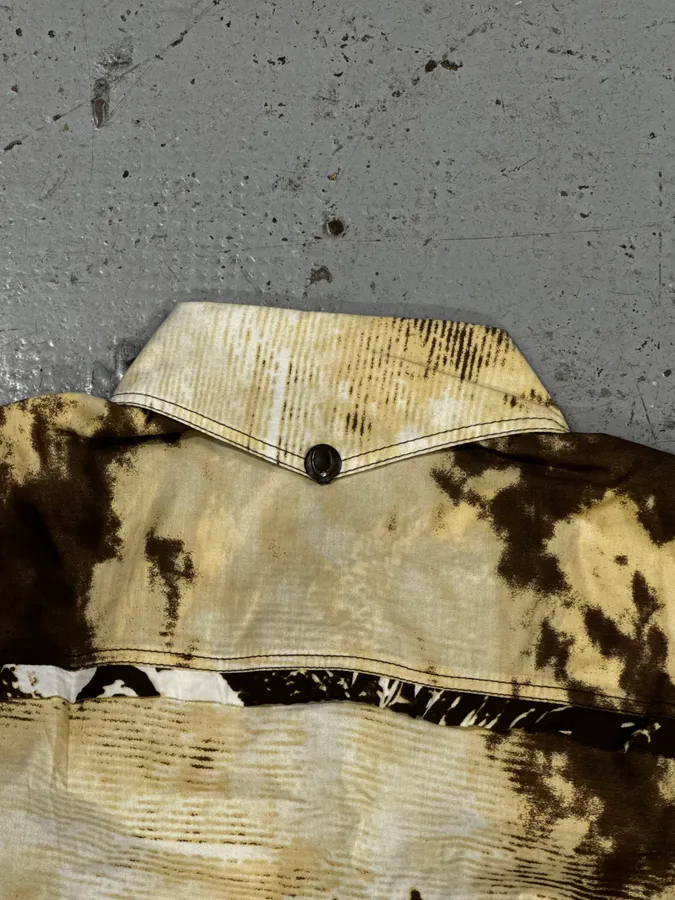 2000s Cavalli Brown & Beige Horse Ranch Shirt - Image 10