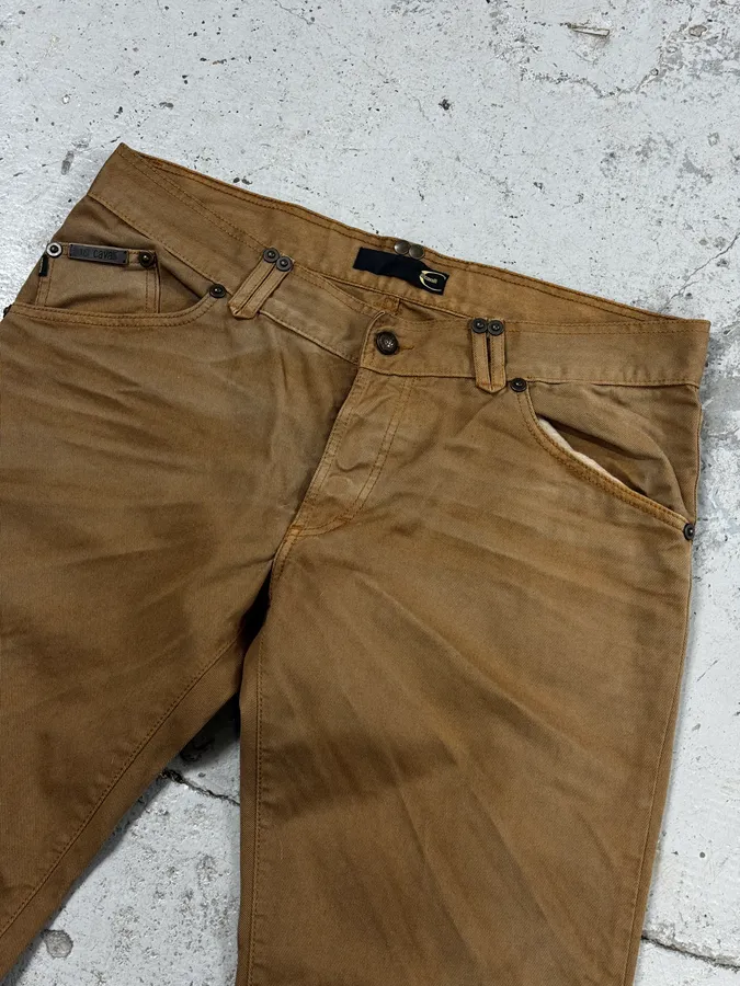 2000s Cavalli Camel Brown Pants - Image 8