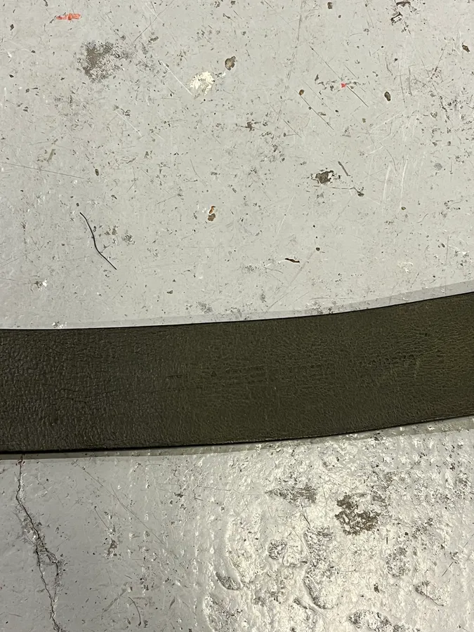 2000s Cavalli Crocodile Paved Green Crystal Buckle Leather Belt - Image 4