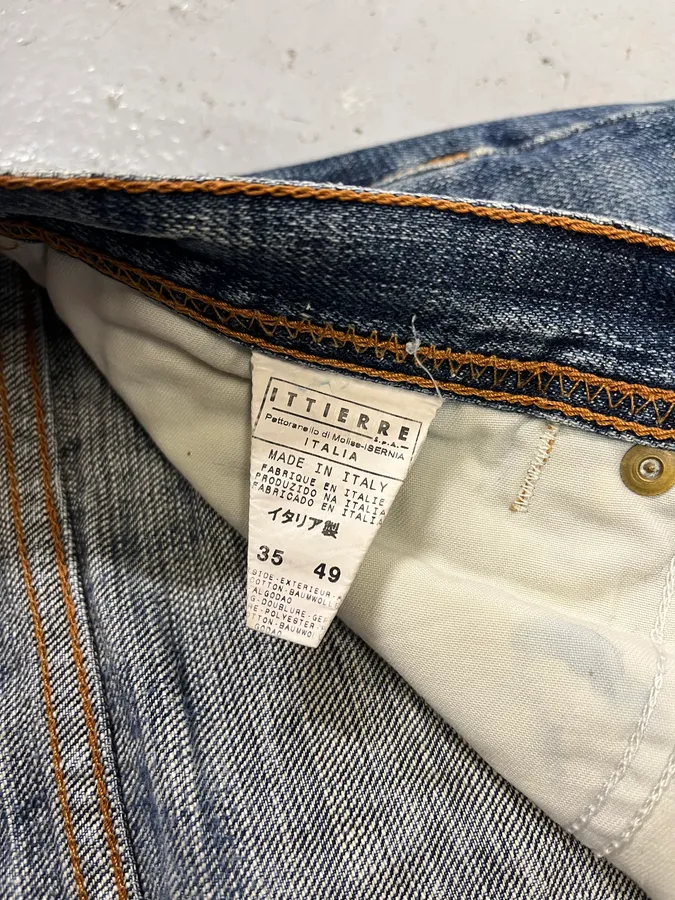 2000s Cavalli Distressed Blue Denim Jeans - Image 12