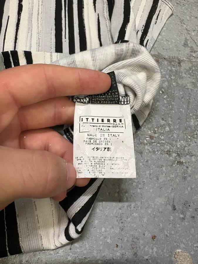 2000s Cavalli Elevation Piano Black & White Tank Top - Image 8