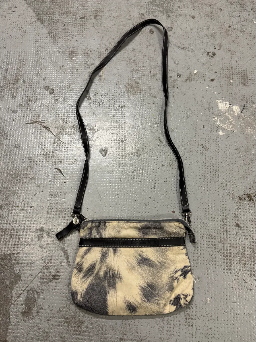 2000s Cavalli Fur Effect Shoulder Bag