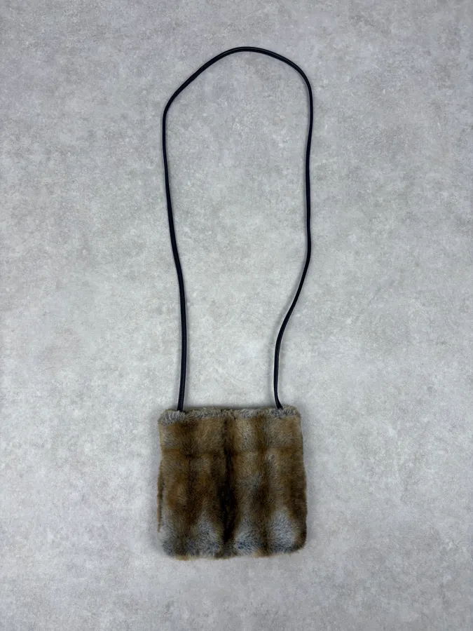 2000s Cavalli Fur Handle Bag - Image 4